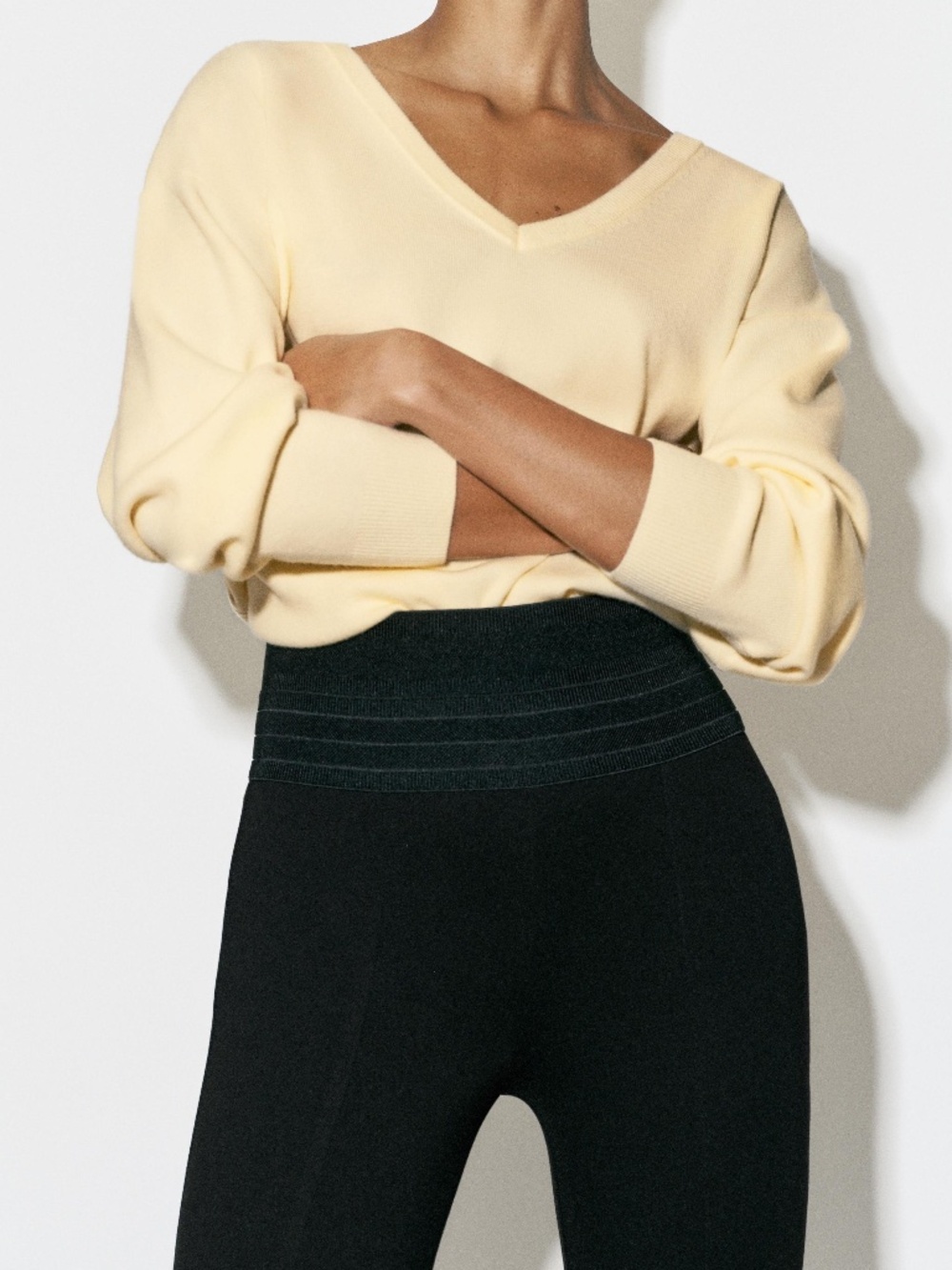 Zara WIDE-WAISTBAND LEGGINGS